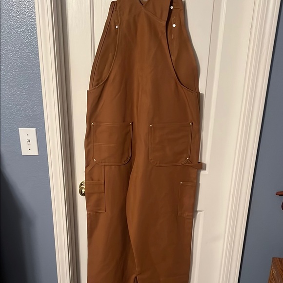 NWOT Carhartt Women's Tan Jumpsuit: 34x32 - Picture 6 of 11